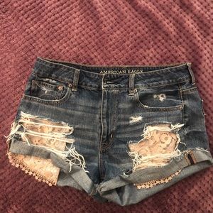 American Eagle Distressed Denim Shorts